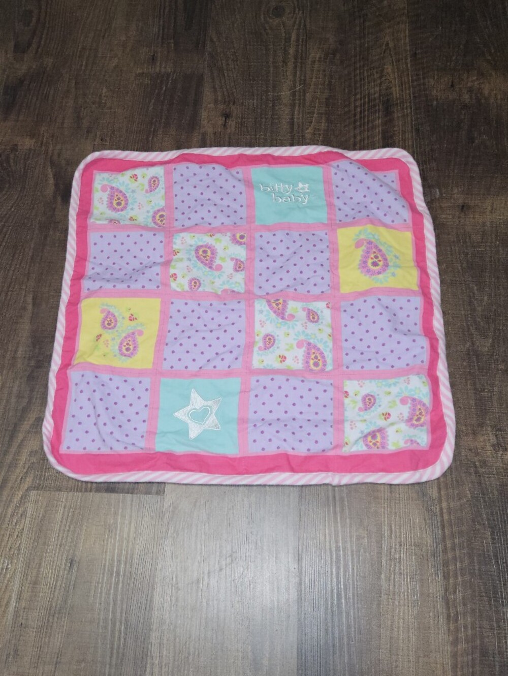 American Girl Bitty Baby Paisley Patchwork Doll Blanket